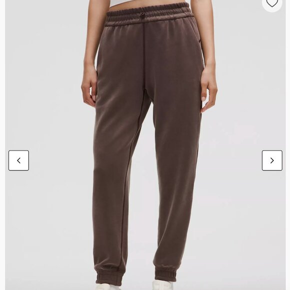 Lululemon Brushed Softstreme High-rise Jogger Espresso / Mushroom Brown Size 4 - Picture 2 of 11